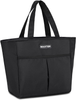 MAXTOP Lunch Bags for Women,Insulated Thermal Lunch Tote Bag,Lunch Box with Front Pocket for Office Work Picnic Shopping (Black, Small)