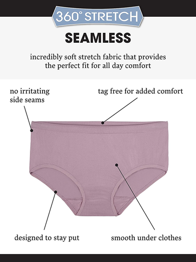 Fruit of the Loom Women's Seamless Panties