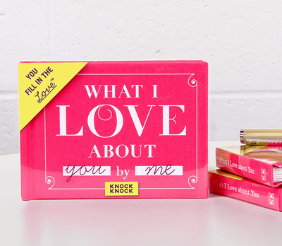 Knock Knock What I Love about Grandma Fill in the Love Book Fill-in-the-Blank Gift Journal, 4.5 x 3.25-inches & What I Love about You Fill in the Love Book Gift Journal, 4.5 x 3.25-Inches