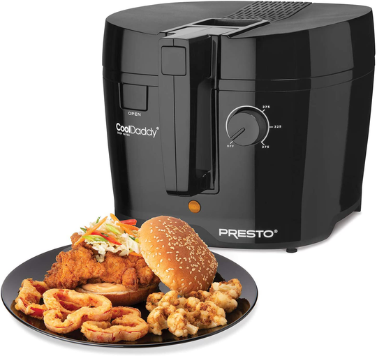 Presto 05442 CoolDaddy Cool-touch Deep Fryer - Black