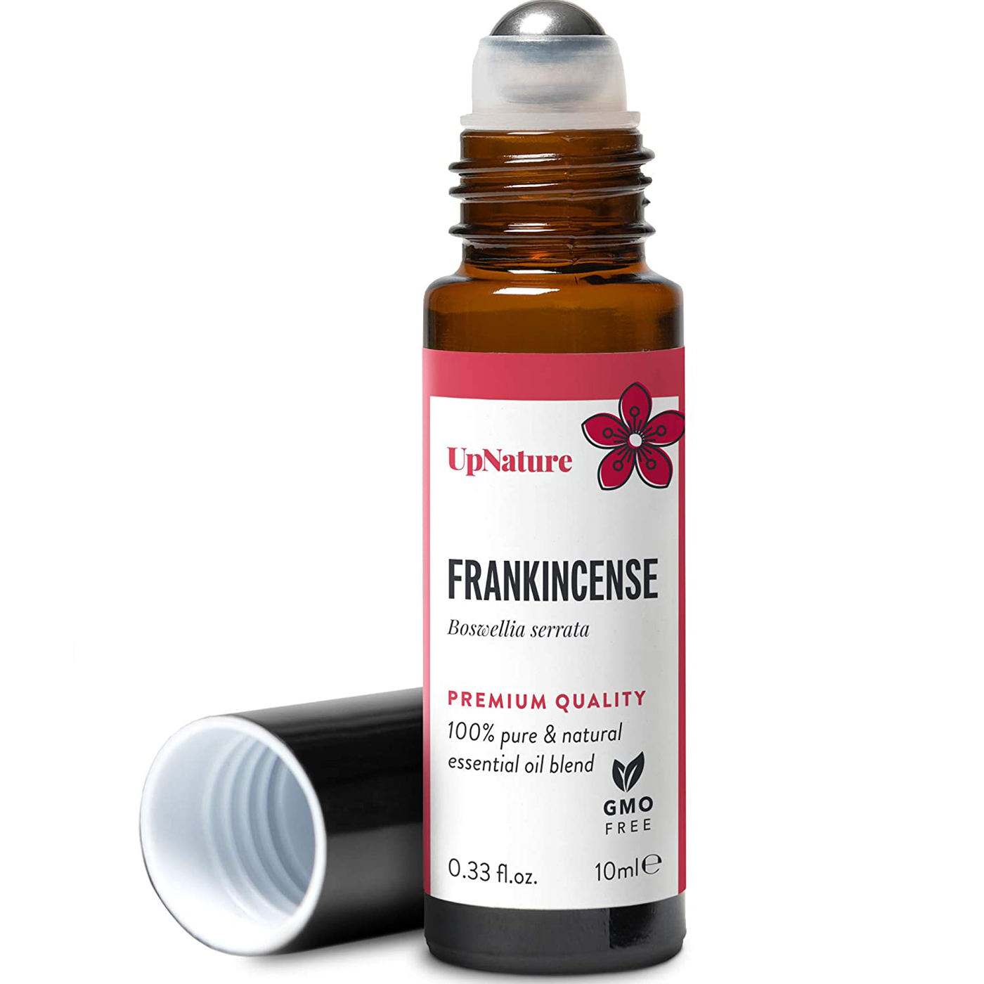 Frankincense Oil Roll-On – Frankincense Essential Oil Rollerball - Healthy Skin, Calm Your Spirit, Body, Mind – Aromatherapy, Therapeutic Grade, Pre-Diluted, Non-GMO