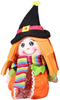 Candy Bag, Portable Home Cute Halloween Decor Candy Bag Witch Shape for Kids Storing Candies, Snacks, Candies, Toys (Braids)