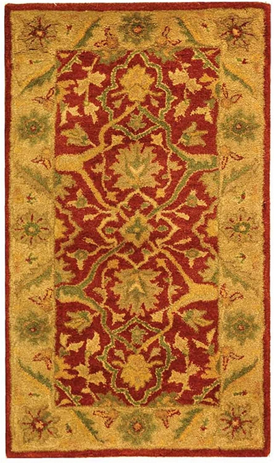 Safavieh Antiquity Collection AT14C Handmade Traditional Oriental Premium Wool Accent Rug, 2'3" x 4', Rust