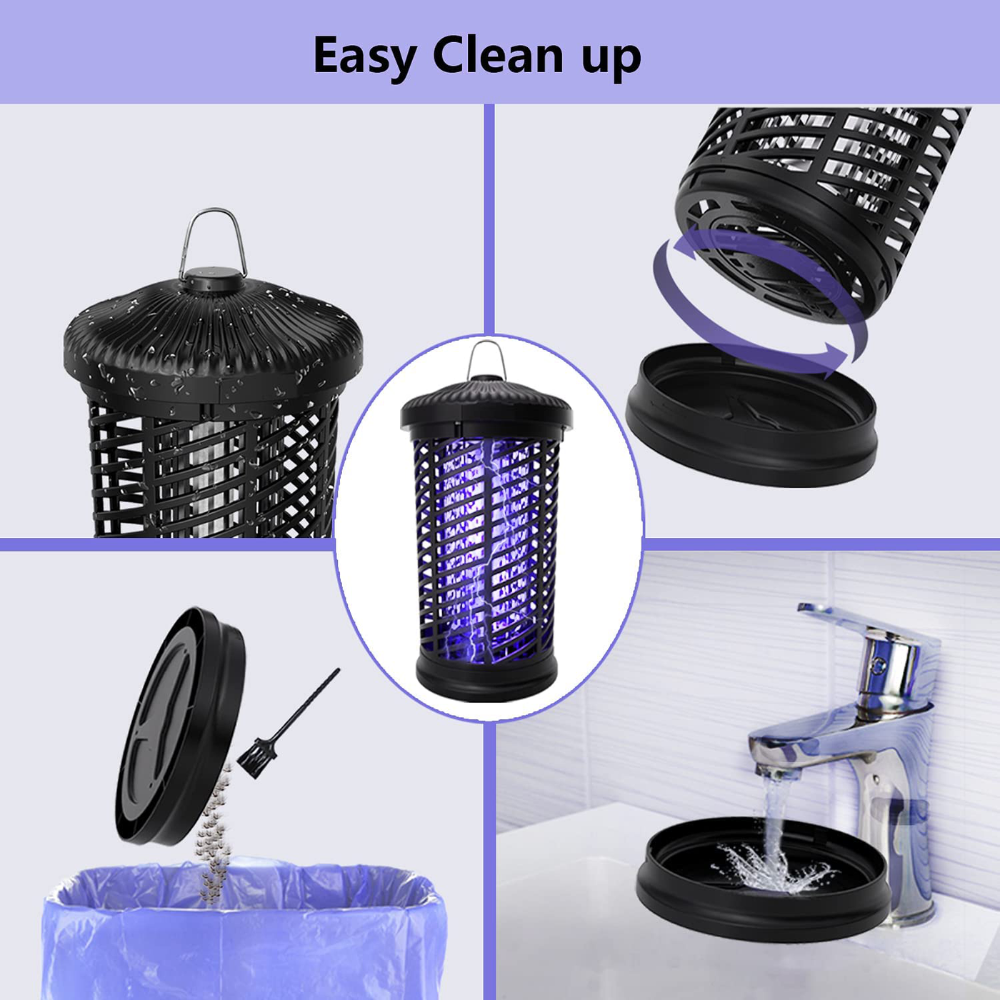 Electric Bug Zapper, Mosquito Zapper Outdoor/Indoor, 4200V Waterproof Fly Insect Trap Repellent, Mosquito Killer for Home, Patio, Backyard