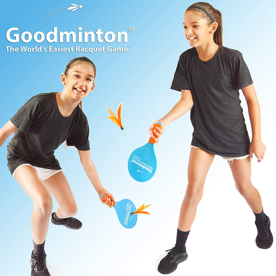 VIAHART Goodminton | The World's Easiest Racket Game | an Indoor Outdoor Year-Round Fun Racquet Game for Boys, Girls, and People of All Ages