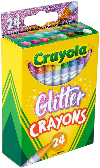 Crayola Glitter Crayons, Back To School Supplies, 24Count, Multi