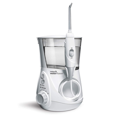 Waterpik WP-660 Water Flosser Electric Dental Countertop Professional Oral Irrigator For Teeth, Aquarius, White