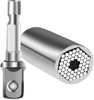 Universal Socket Tool - Socket Set with Power Drill Adapter 1/4'' - 3/4'' (7-19mm)