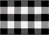 SHACOS Black White Buffalo Plaid Rug 4x6 ft Front Door Rug Entry Rug Large Cotton Area Rug for Kitchen Living Room Bedroom Doorway (4'x6', Black White)