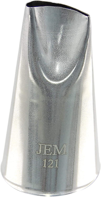 JEM Large Petal/Ruffle Piping Nozzle-Cake Decorating Tip #121, Standard, Silver