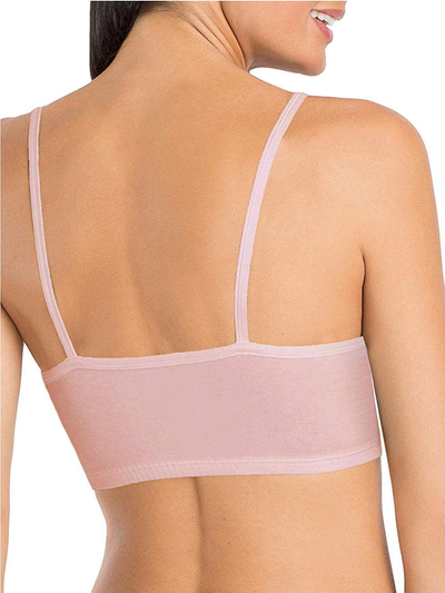 Fruit of the Loom Women's Spaghetti Strap Cotton Pullover Sports Bra