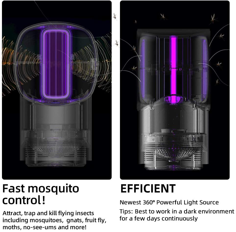 MiUONG Indoor Insect Trap Mosquito Trap Killer Fruit Fly Trap: Fruit Fly, Bug, Gnat, Insect Killer - Sticky Glue Boards No Zapper (White)