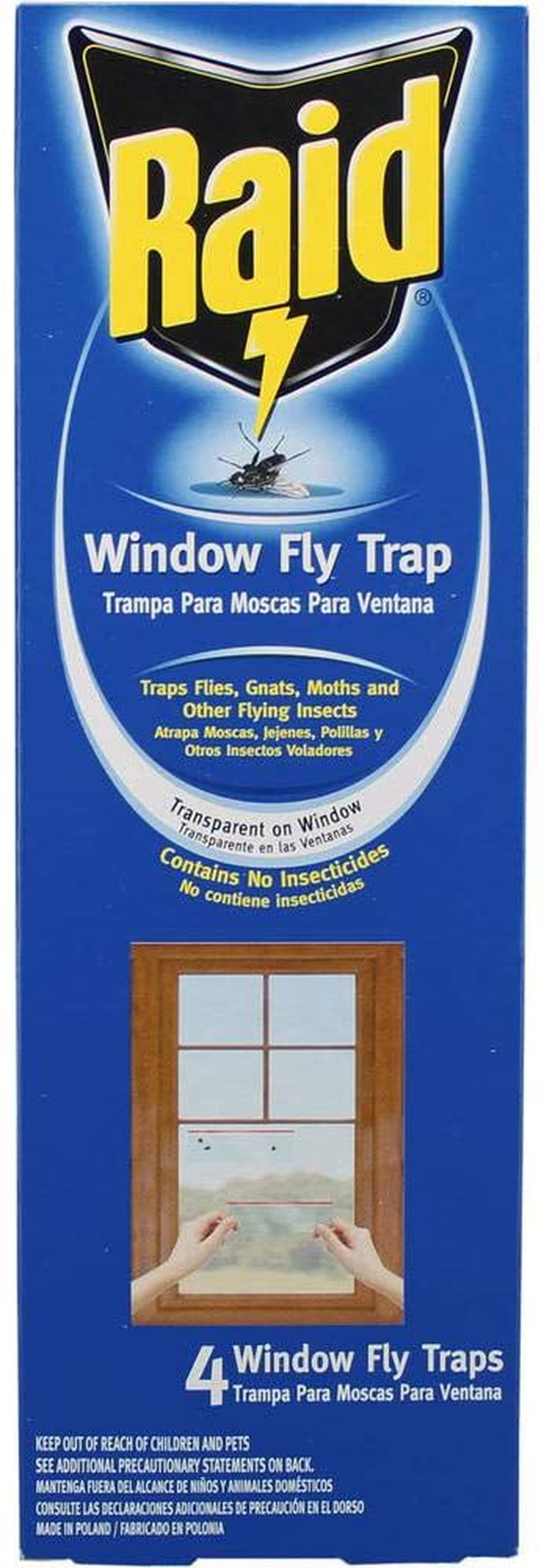 Raid Window Fly Trap, 4ct (Pack of 4)