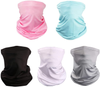 5 Pieces Sun UV Protection Face Mask Neck Gaiter Windproof Scarf