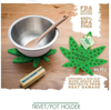 Herbal Chef Silicone Trivet/Pot Holder - 7" x 8" - Green