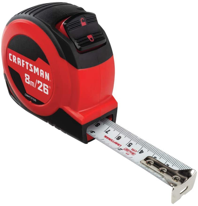 CRAFTSMAN Tape Measure, Self-Lock, 25-Foot (CMHT37225S)