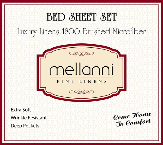 Mellanni Bed Sheet Set - Brushed Microfiber 1800 Bedding - Wrinkle, Fade, Stain Resistant - 3 Piece (Twin, Baby Blue)