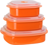 Calypso Basics by Reston Lloyd 6-Piece Microwave Cookware, Steamer and Storage Set, Orange