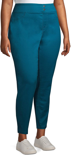Terra & Sky Women's Plus Size Skinny Mid-Rise Jegging