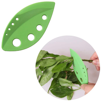 2 Pack Herb Stripper Tool 9 Holes Stainless Steel kale Leaf Stripping Zip Tools, Curved Edge Can be Used as a Kitchen Gadgets