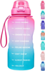 Fidus Large 1 Gallon/128oz Motivational Water Bottle with Time Marker & Straw,Leakproof Tritan BPA Free Water Jug,Ensure You Drink Enough Water Daily for Fitness,Gym and Outdoor Sports