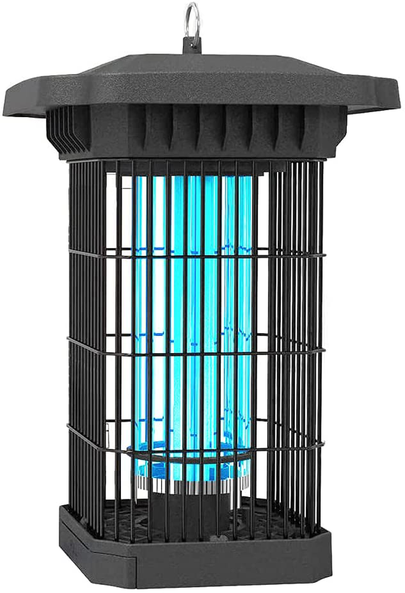 2020 Newest Electric Bug Zapper 4000V, Powerful Mosquito Killer w/ 18W Trap Light, Large Insect Lamp, Pest Control System, Metal Gnat Trap Fly Catcher - IPX4 Waterproof