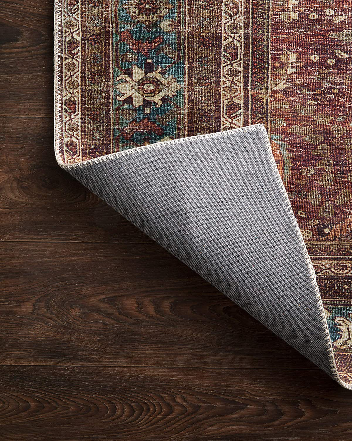 Loloi II Layla LAY-01 Brick Traditional Runner Rug 2'-6" x 9'-6"