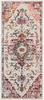 Safavieh Crystal Collection CRS501F Boho Chic Oriental Medallion Distressed Non-Shedding Stain Resistant Living Room Bedroom Area Rug, 2'2" x 5', Light Blue / Burgundy