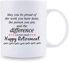 Happy Retirement Gifts for Women Men - Going Away Gift for Coworker, 11oz Heat Changing Retirement Mug for Coworkers Office & Family, You Can't Make Me I'm Retired