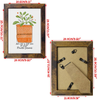 PETAFLOP 8.5x11 Picture Frame Rustic Certificate Frames Wall Tabletop Display Horizontally or Vertically, 7 Pack