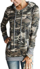 Barlver Women's Casual Hoodies Long Sleeve Sweatshirts Cowl Neck Drawstring Hooded Pullover Top with Pockets