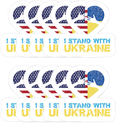I Stand with Ukraine Stickers