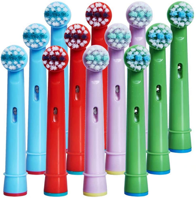 Kids Toothbrush Replacement Head Fits Both Electric and Battery for Oral-B Braun Brushes