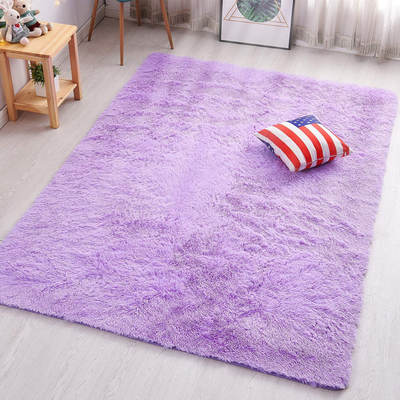 PAGISOFE Purple Fluffy Shag Area Rugs for Bedroom 5x7, Soft Fuzzy Shaggy Rugs for Living Room Carpet Nursery Floor Girls Room Dorm Rug