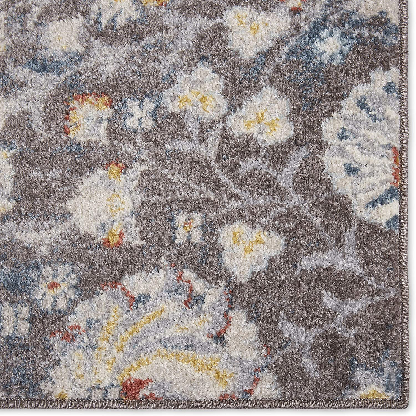 Home Dynamix Venice Flore Area Rug, 5'3"x7'3" Rectangle, Ivory Blue