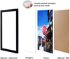 8x10 Picture Frame Set of 3 ,Made of Wood, Wall Mount Vertically or Horizontally-Photo Frame Poster Frames, Wall Mount or Tabletop Use, Black(8x10)