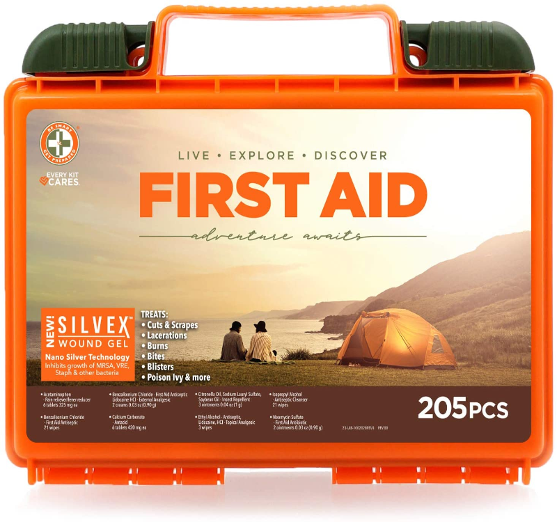 202 Piece Be Smart Get Prepared First Aid Kit