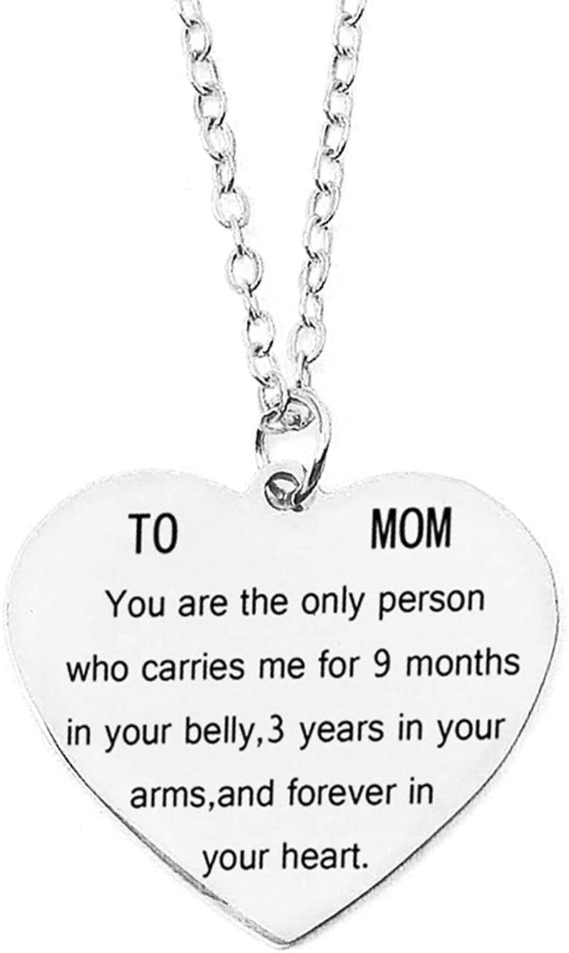 You Are the Only Person Pendant Necklace or Keychain Mothers Day Gift from Son Daughter