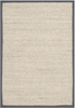 Safavieh Natural Fiber Collection NF143D Border Sisal Accent Rug, 2'6" x 4', Marble / Dark Grey