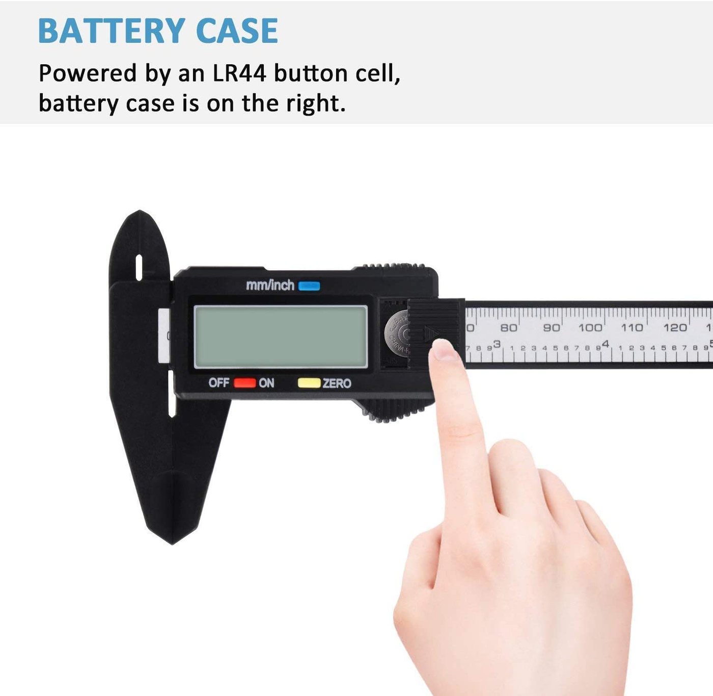 Digital Caliper, 0-6" Electronic Stainless Steel Caliper with Large LCD Screen Vernier Caliper for Length Depth Inner Outer Diameter Measuring