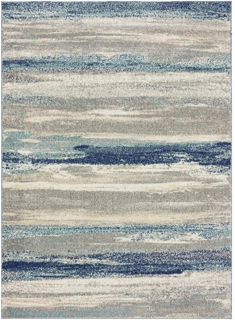 Luxe Weavers Rug – Modern Abstract Area Rug, 9085 Turquoise 6x9