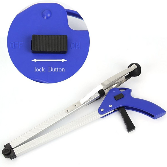 32" Extra Long Folding Reaching Grabber Claw Heavy Duty Mobility Aid Arm