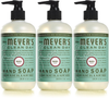 Mrs. Meyer's Clean Day Liquid Hand Soap, Cruelty Free and Biodegradable Hand Wash Made with Essential Oils, Peony Scent, 12.5 oz - Pack of 3