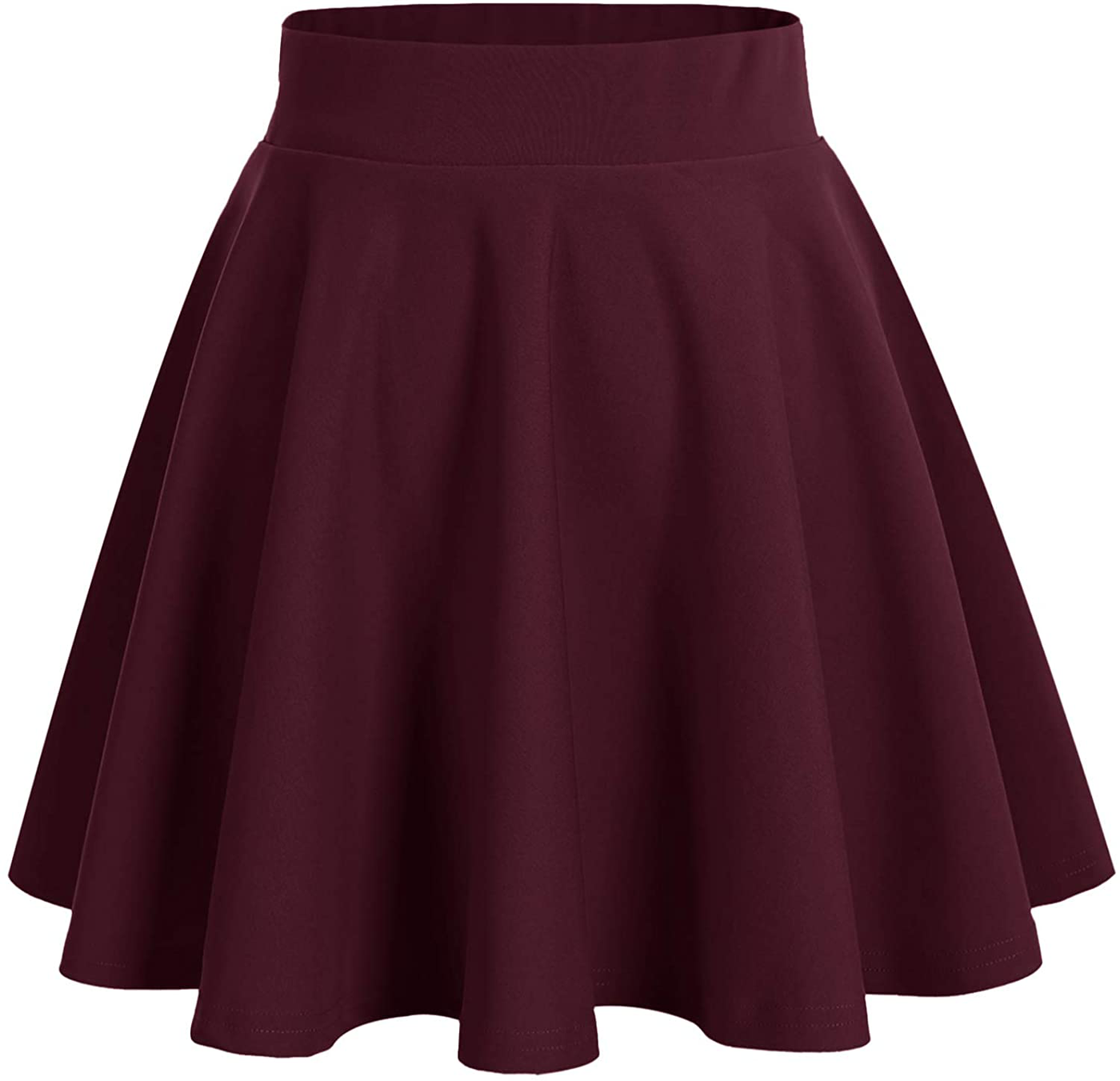 DRESSTELLS Skirt for Women Mini Skirts Versatile A-line Basic Stretchy Flared Skater Skirt