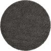 Unique Loom Solo Solid Shag Collection Area Modern Plush Rug Lush & Soft, 5', Graphite Gray