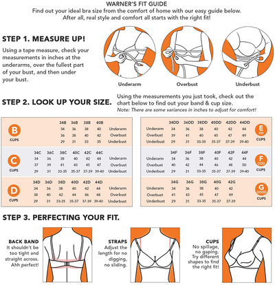 Warner's Women's No Side Effects Full Coverage Underwire Bra