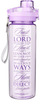 Trust in The Lord Purple Water Bottle w/Proverbs 3:5-6 - Christian Water Bottle for Women & Men, Scripture Inspirational Water Bottle for Everyday Use (BPA Free 28oz Wide Mouth Water Bottle)
