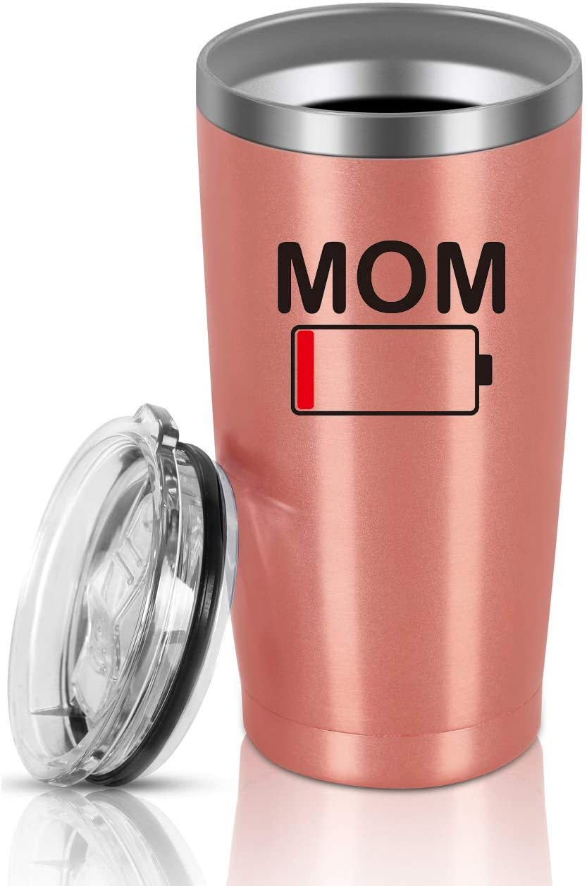 Mom's Battery is Low Insulated Stainless Steel Travel Tumbler