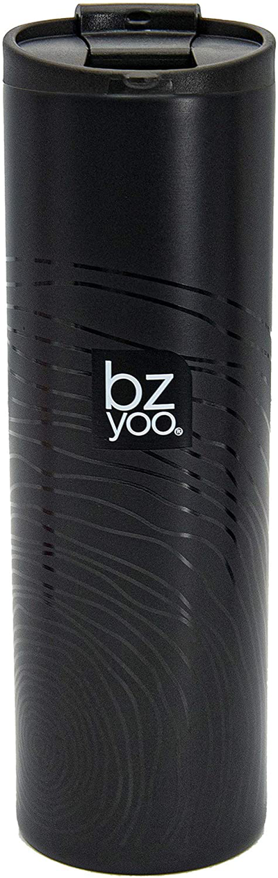 bzyoo Brew 18/8 Stainless Vacuum Drinking BPA-Free 12oz Coffee Mug Water Thermal Bottle with Leak Proof Design for Hike Camping Holiday New Year Gifts Wellness (Gold)