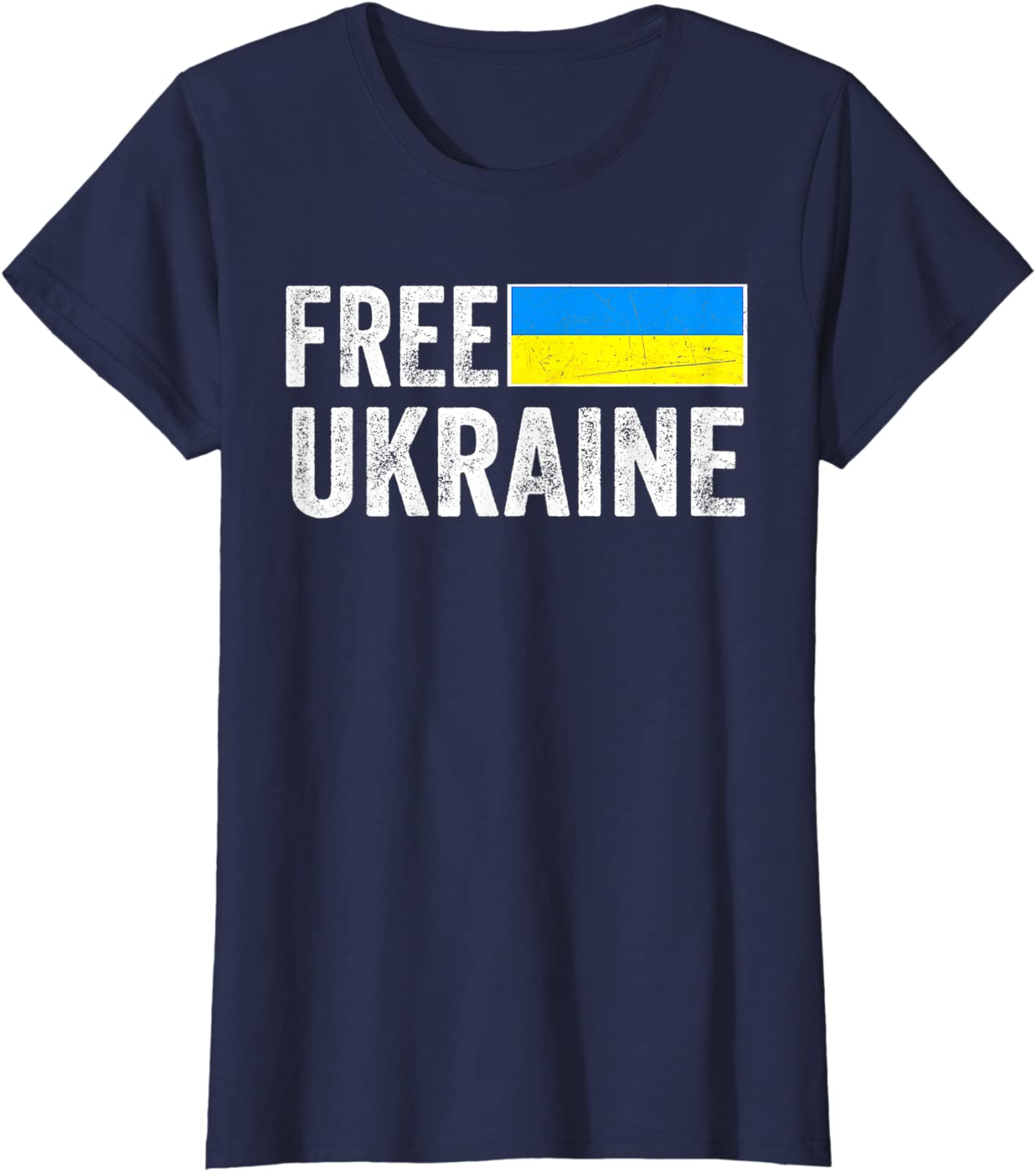 Support Ukraine I Stand With Ukraine Flag Free Ukraine T-Shirt